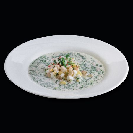 Окрошка с курицей Окрошка с курицей