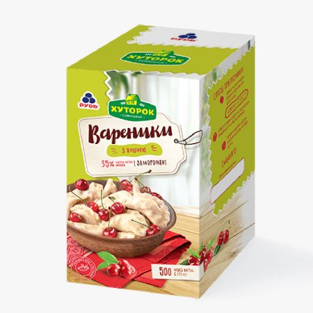 Вареники с вишней ТМ "Хуторок" Вареники с вишней ТМ "Хуторок"