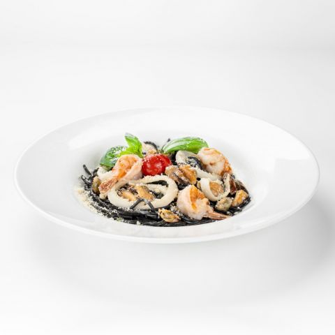 Паста Nero з морепродуктами (340г) Паста Nero з морепродуктами (340г)