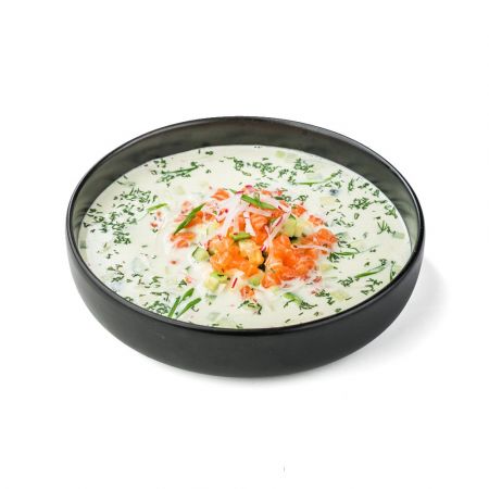 Окрошка с лососем (370г) Окрошка с лососем (370г)