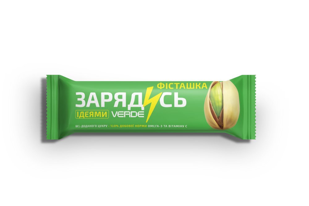 Батончик «Зарядись Идеей» — Фисташка + Омега-3