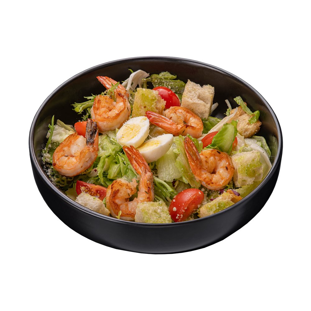 Цезарь с креветками (225г)